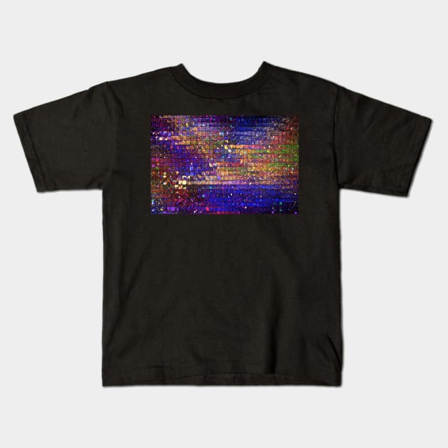 Space mosaic Kids T-Shirt by krinichnaya